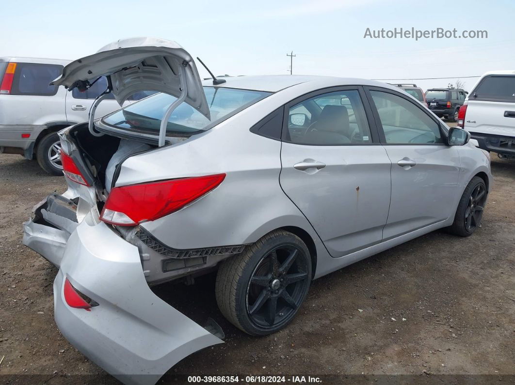 2016 Hyundai Accent Se Silver vin: KMHCT4AE0GU107943