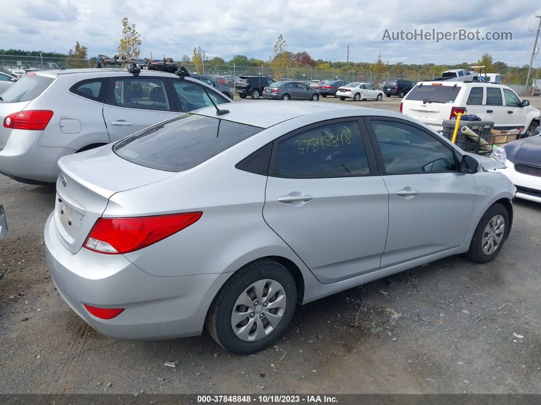 2016 Hyundai Accent Se Silver vin: KMHCT4AE0GU118523