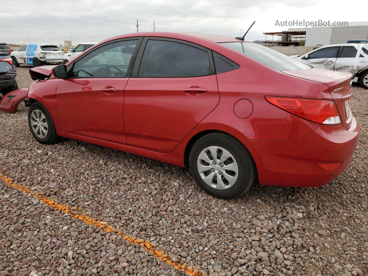 2016 Hyundai Accent Se Красный vin: KMHCT4AE0GU124497