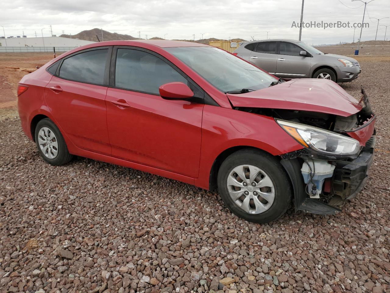 2016 Hyundai Accent Se Красный vin: KMHCT4AE0GU124497