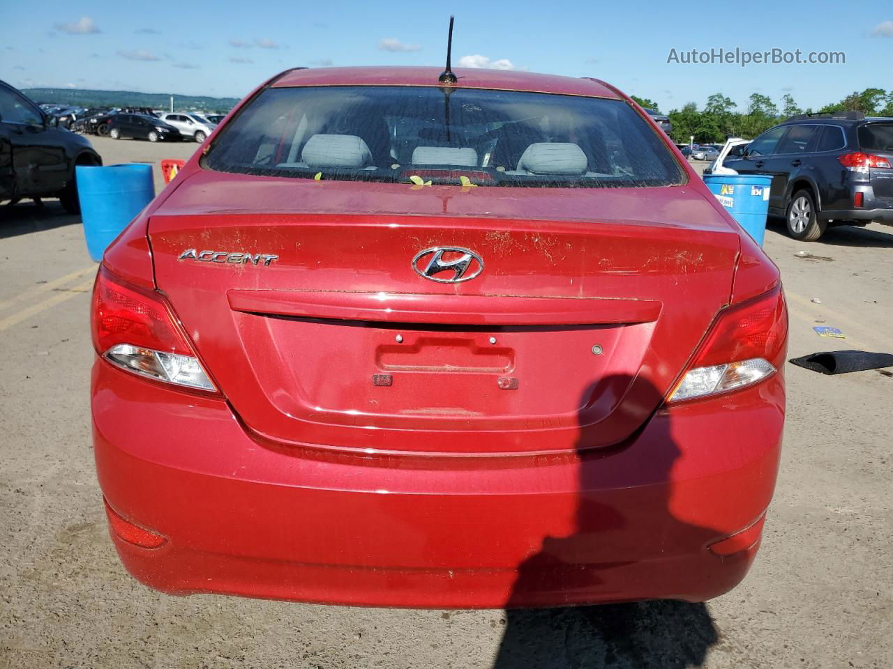 2016 Hyundai Accent Se Red vin: KMHCT4AE0GU138920