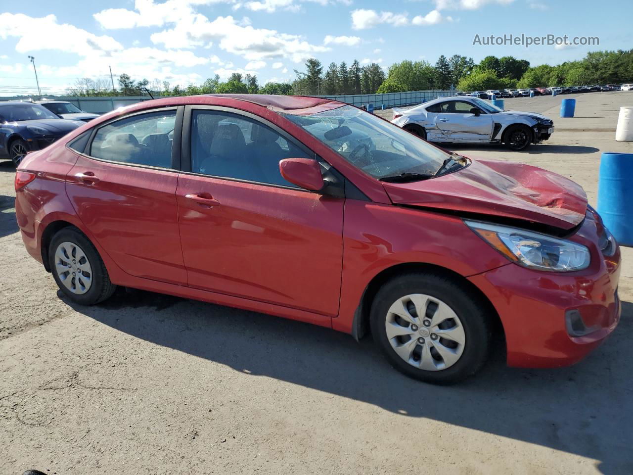 2016 Hyundai Accent Se Red vin: KMHCT4AE0GU138920