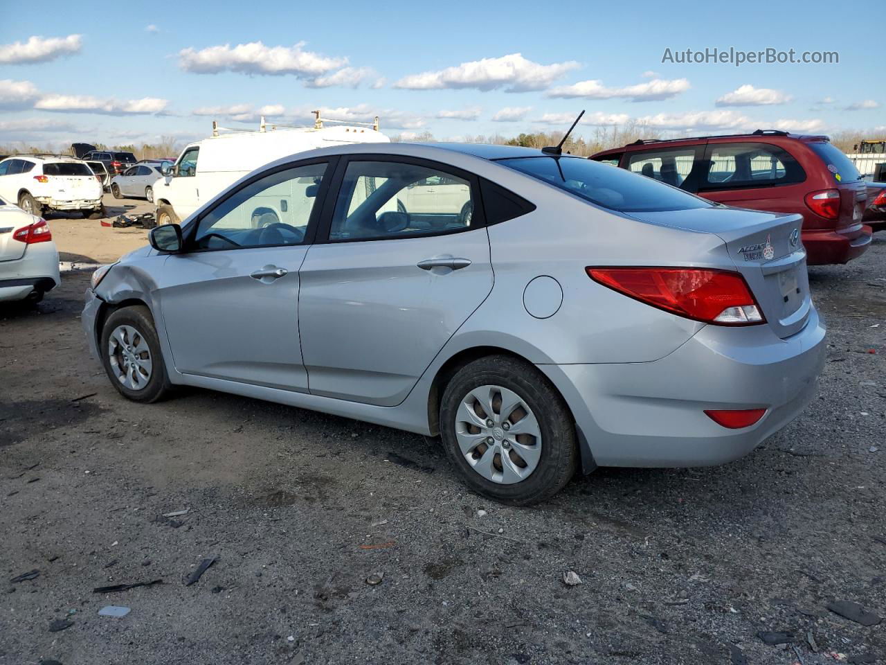 2016 Hyundai Accent Se Silver vin: KMHCT4AE0GU162893