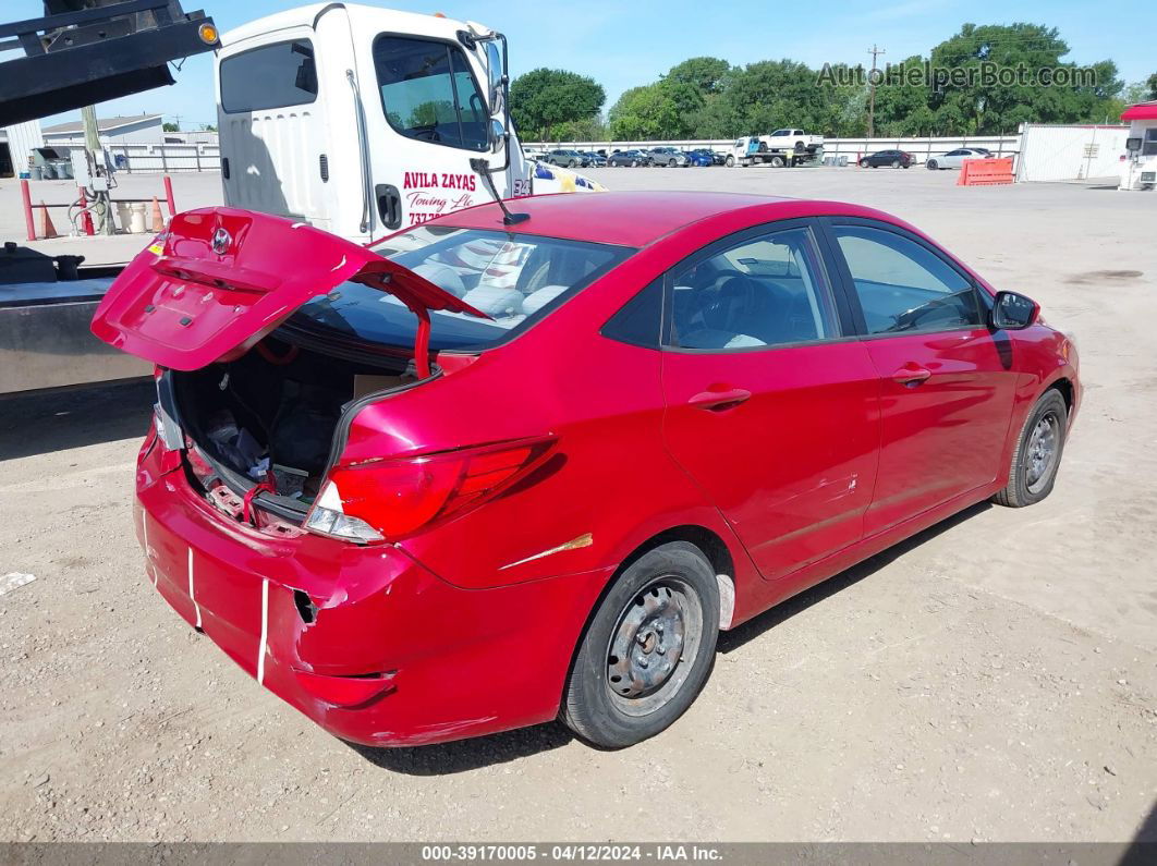 2016 Hyundai Accent Se Красный vin: KMHCT4AE0GU942943