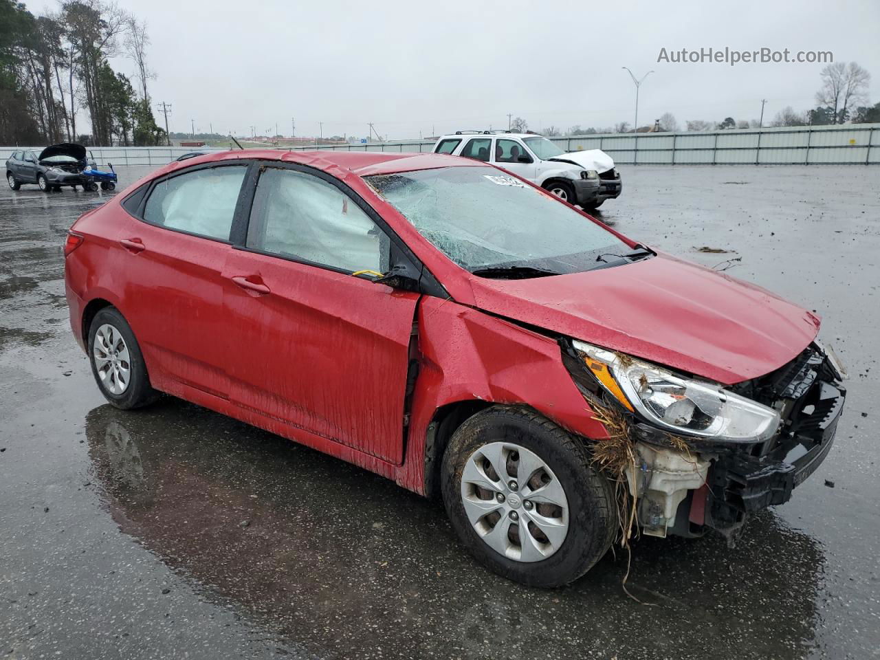 2016 Hyundai Accent Se Красный vin: KMHCT4AE0GU943607