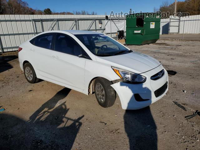 2016 Hyundai Accent Se White vin: KMHCT4AE0GU989518