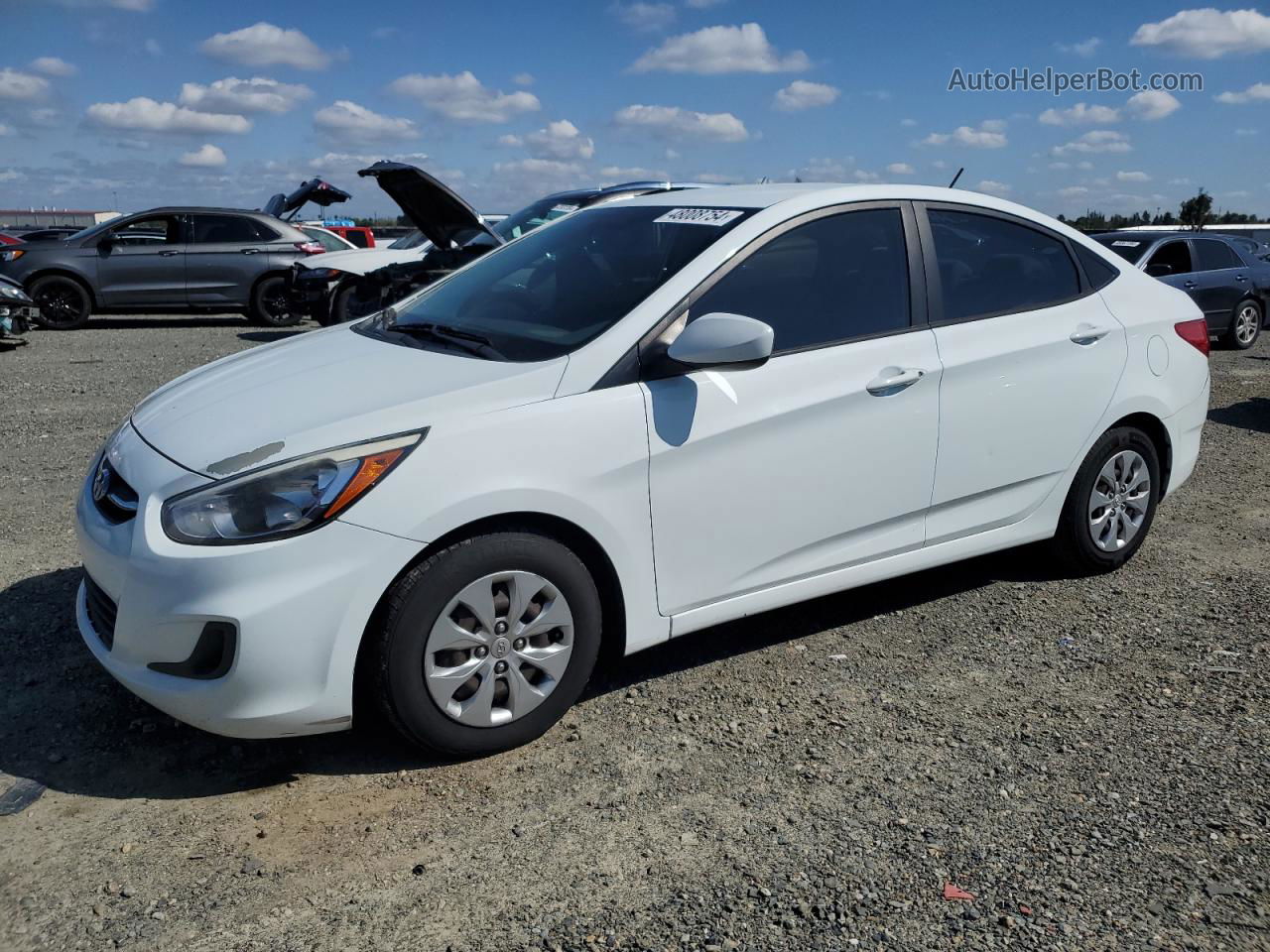 2016 Hyundai Accent Se White vin: KMHCT4AE0GU994525