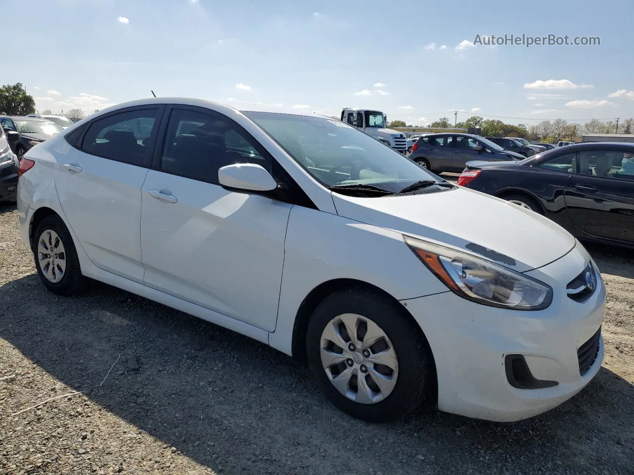 2016 Hyundai Accent Se White vin: KMHCT4AE0GU994525