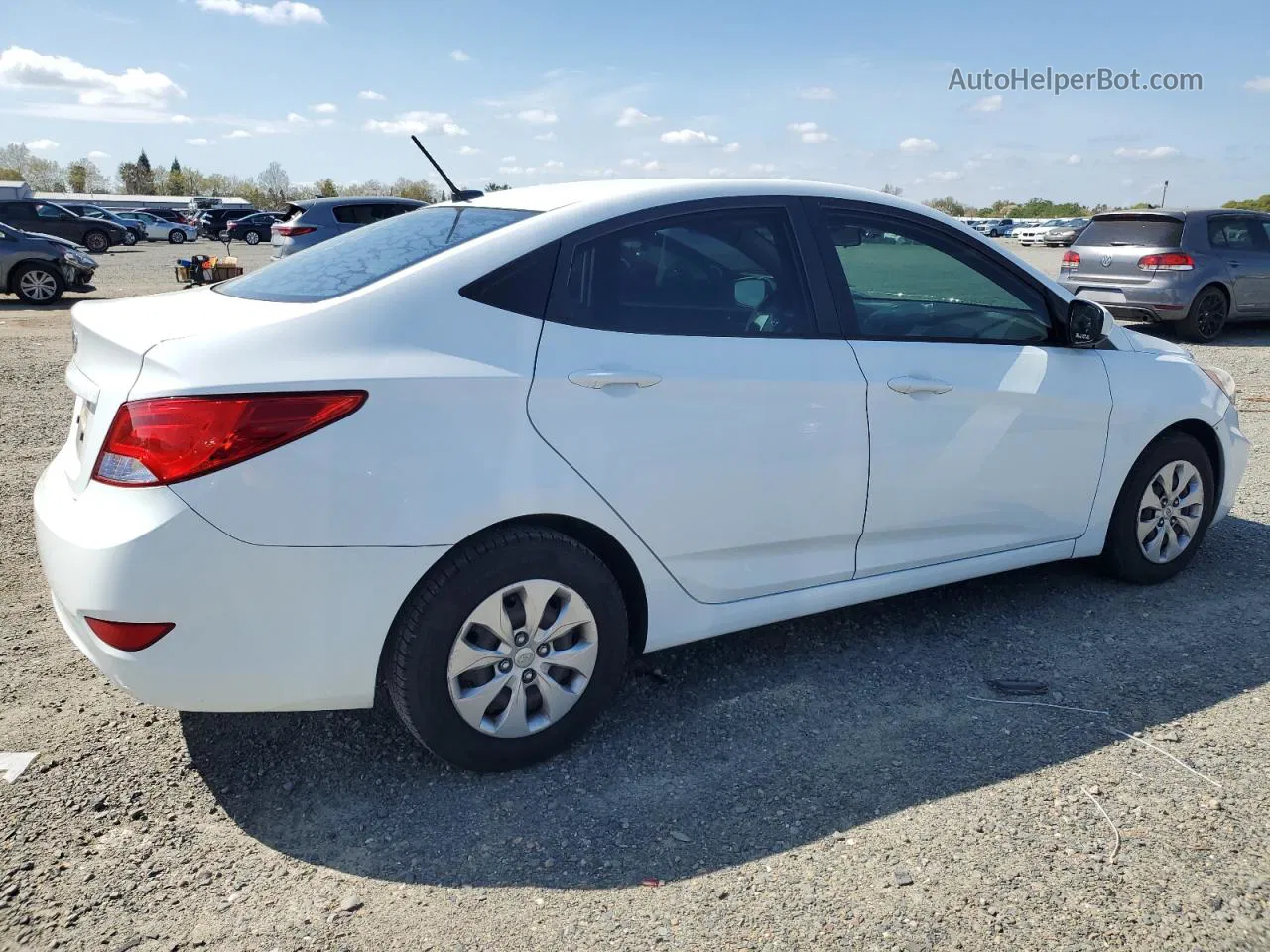 2016 Hyundai Accent Se White vin: KMHCT4AE0GU994525