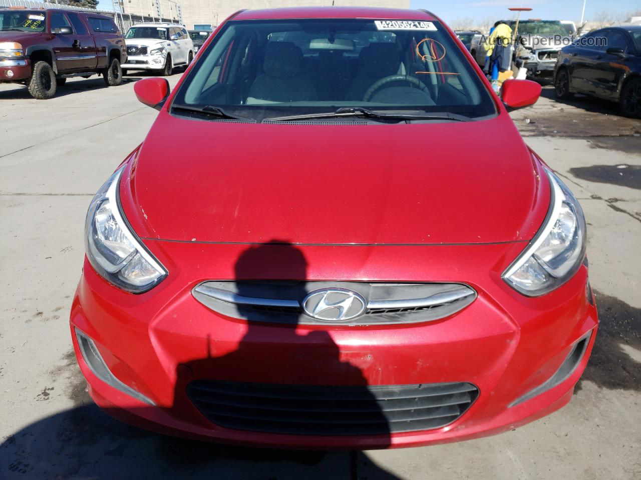 2017 Hyundai Accent Se Красный vin: KMHCT4AE0HU174754