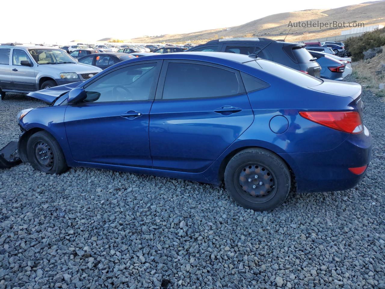 2017 Hyundai Accent Se Синий vin: KMHCT4AE0HU241112