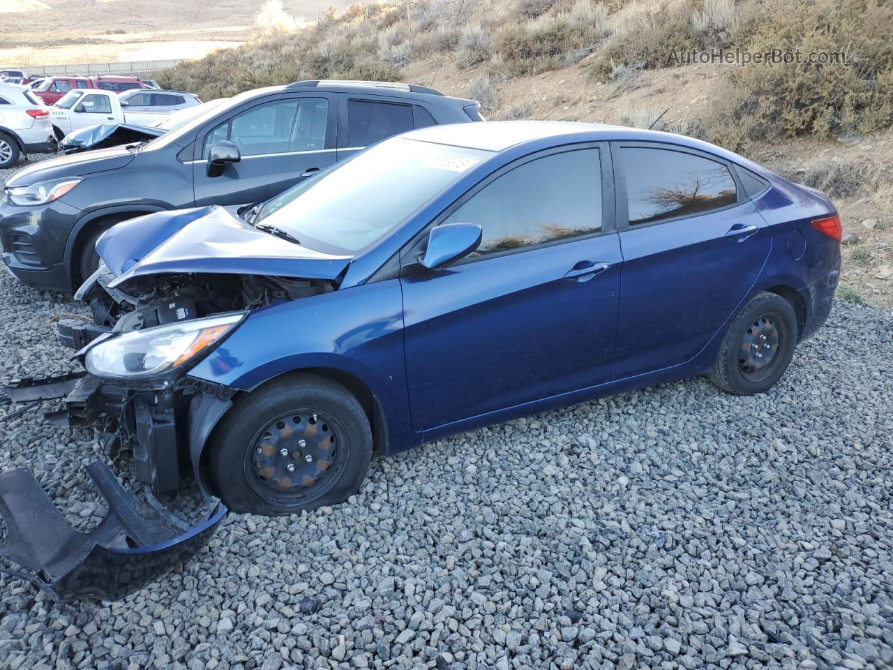 2017 Hyundai Accent Se Blue vin: KMHCT4AE0HU241112