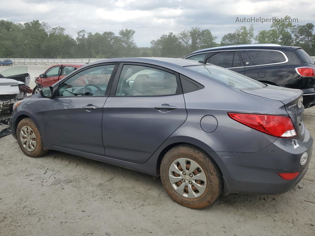 2017 Hyundai Accent Se Gray vin: KMHCT4AE0HU277348