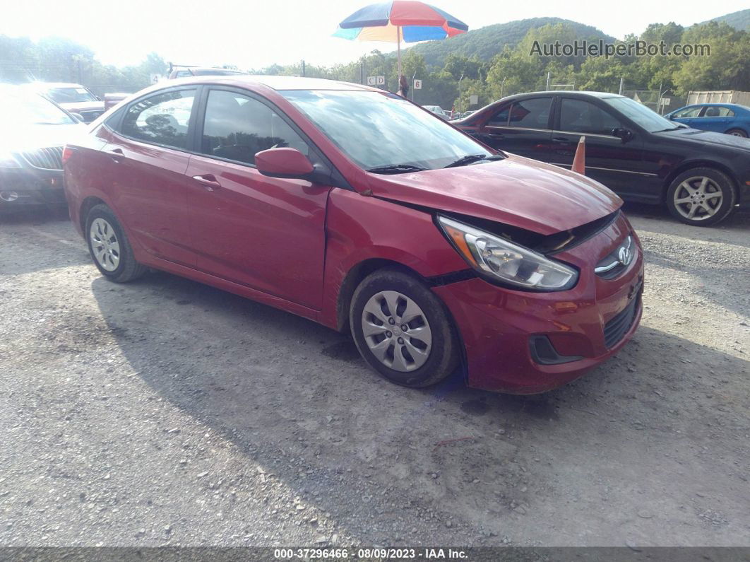 2017 Hyundai Accent Se Red vin: KMHCT4AE0HU291542