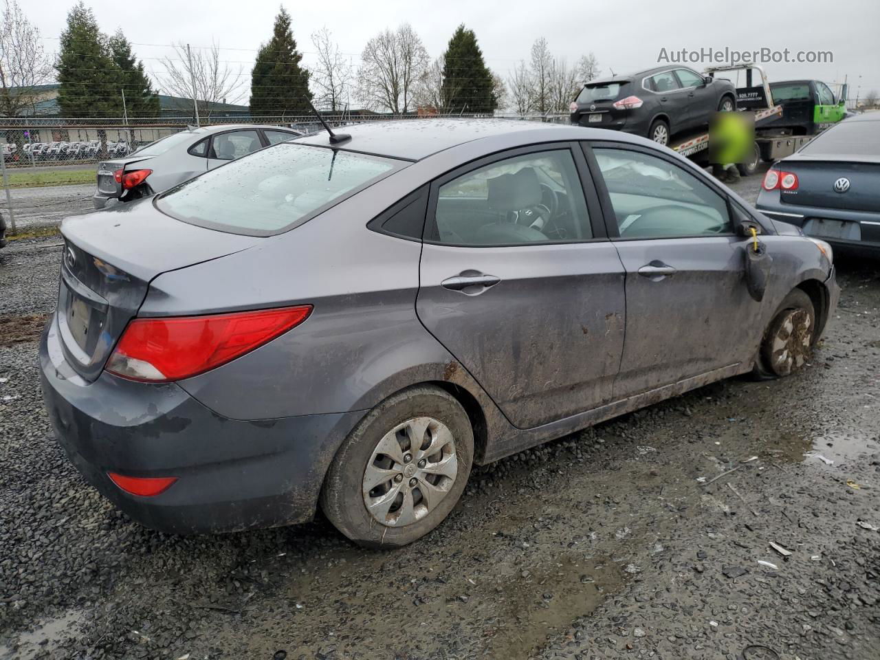 2017 Hyundai Accent Se Gray vin: KMHCT4AE0HU297955