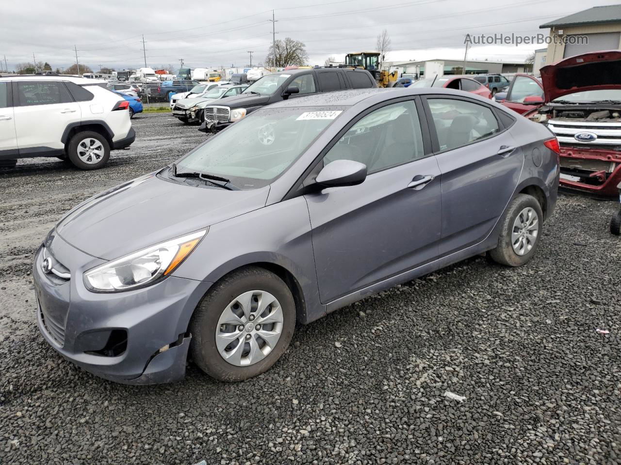 2017 Hyundai Accent Se Gray vin: KMHCT4AE0HU297955