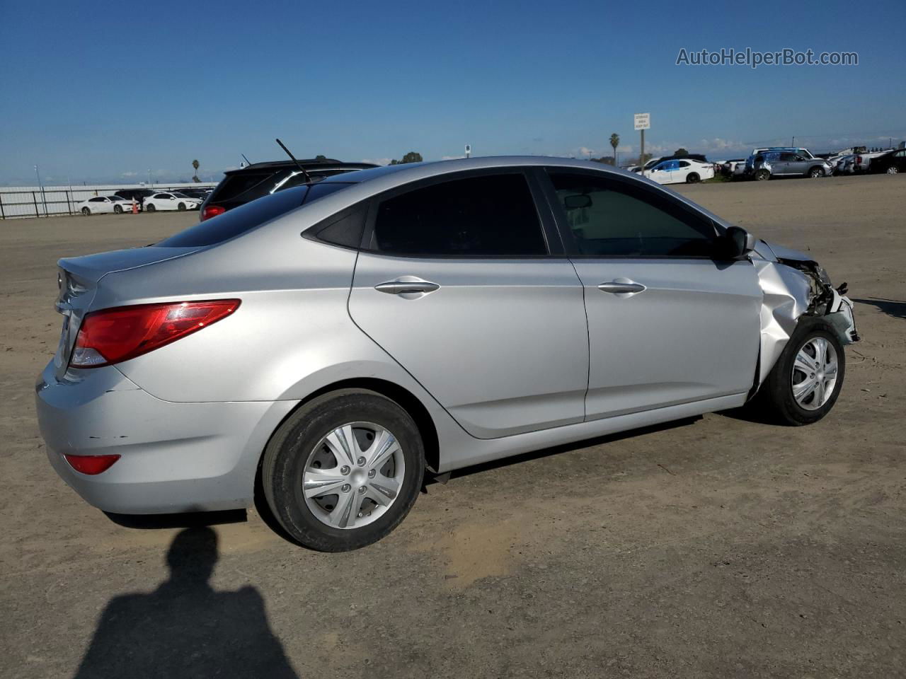 2017 Hyundai Accent Se Silver vin: KMHCT4AE0HU340044