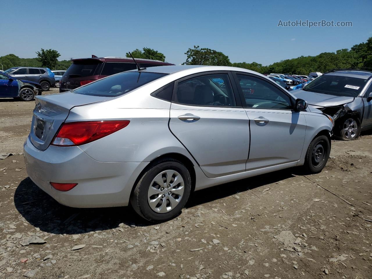 2017 Hyundai Accent Se Silver vin: KMHCT4AE0HU342005