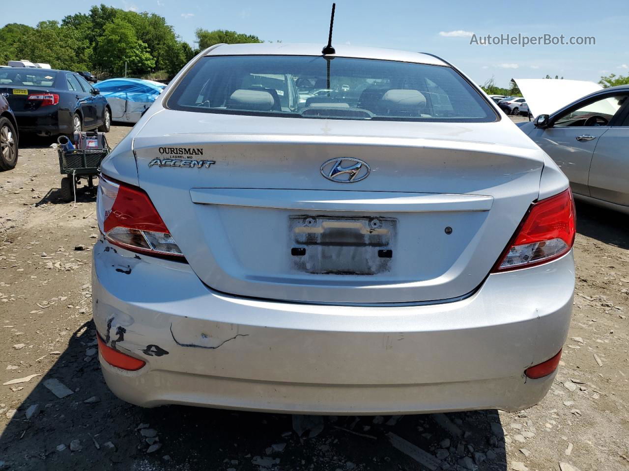 2017 Hyundai Accent Se Silver vin: KMHCT4AE0HU342005