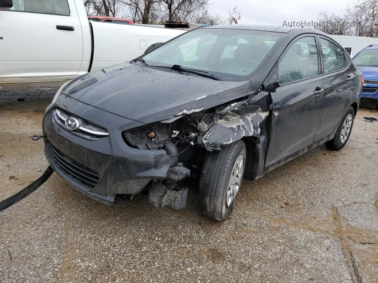 2017 Hyundai Accent Se Черный vin: KMHCT4AE0HU363842