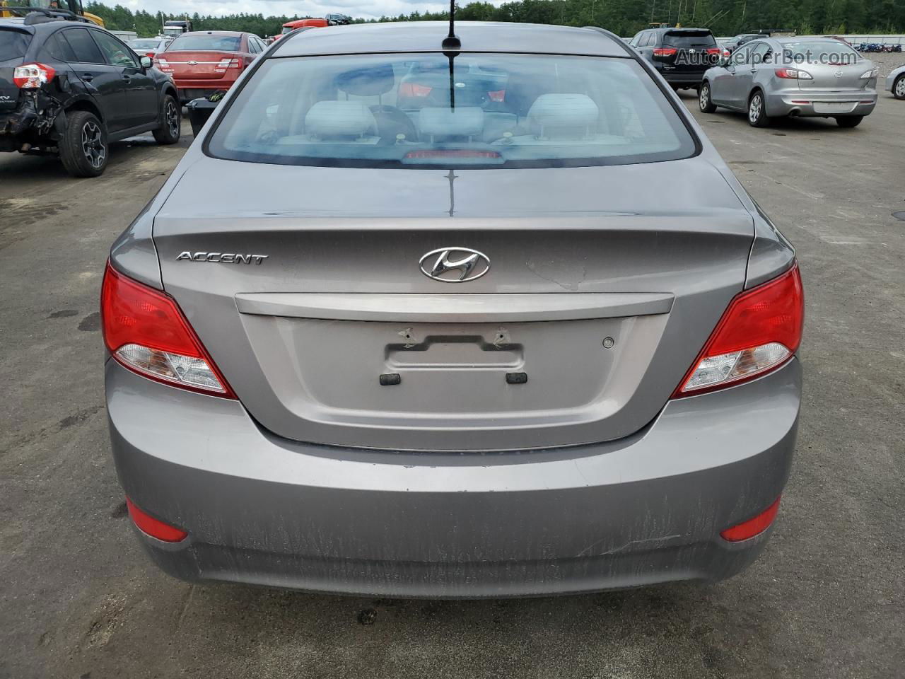 2017 Hyundai Accent Se Gray vin: KMHCT4AE0HU376736