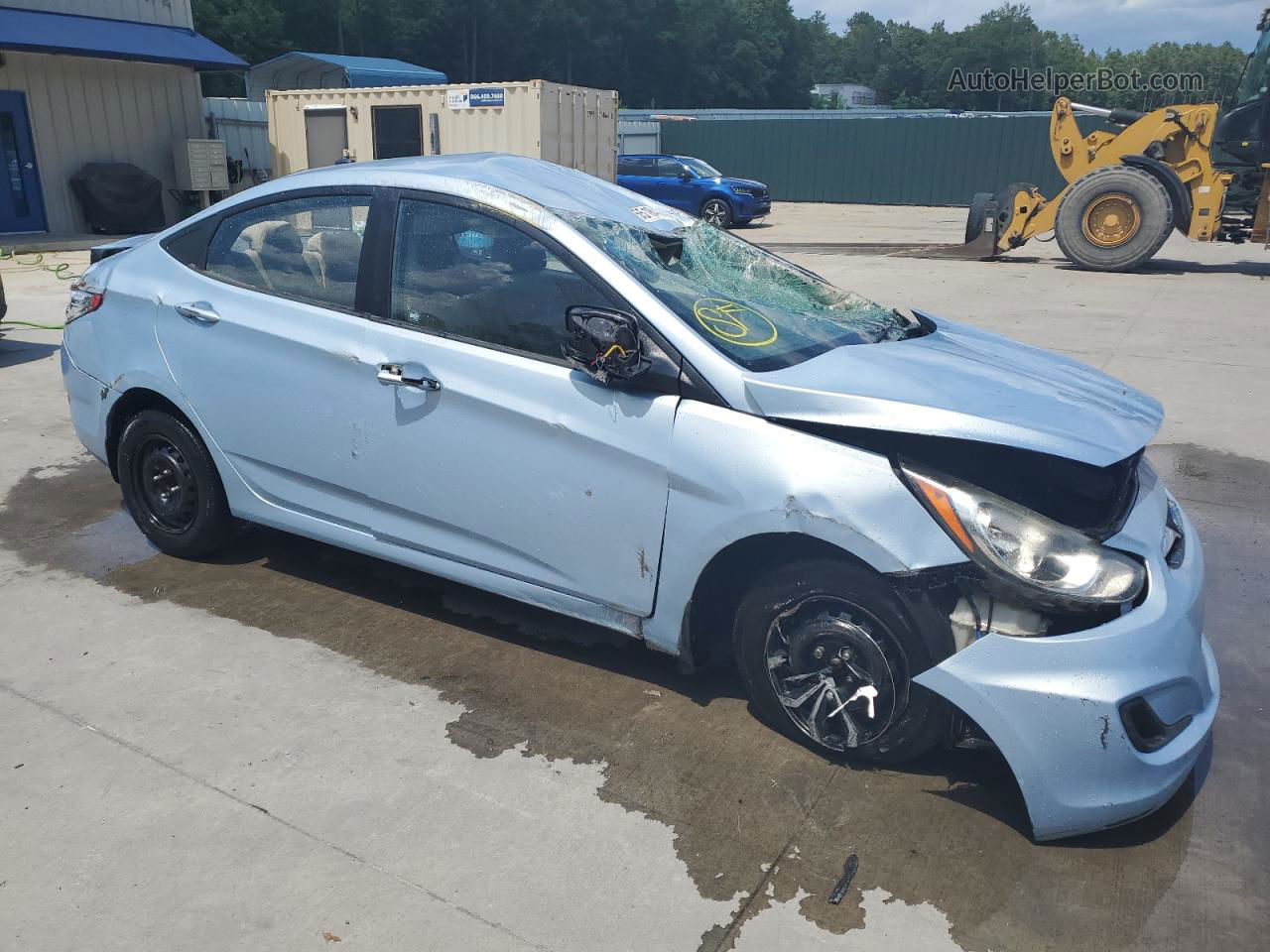 2013 Hyundai Accent Gls Blue vin: KMHCT4AE1DU274825