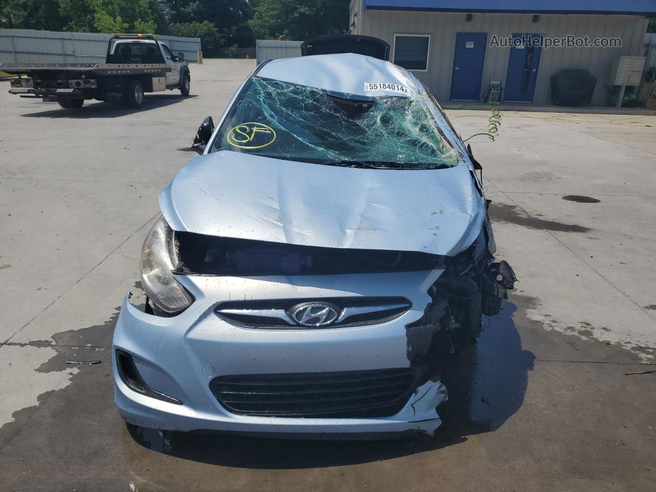 2013 Hyundai Accent Gls Blue vin: KMHCT4AE1DU274825