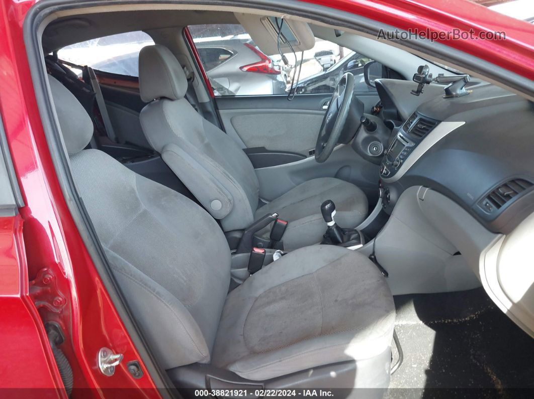 2013 Hyundai Accent Gls Red vin: KMHCT4AE1DU300422