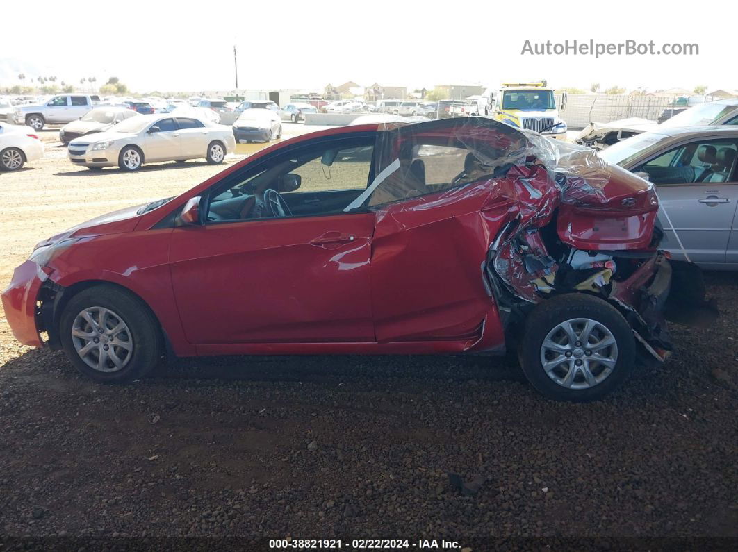 2013 Hyundai Accent Gls Red vin: KMHCT4AE1DU300422