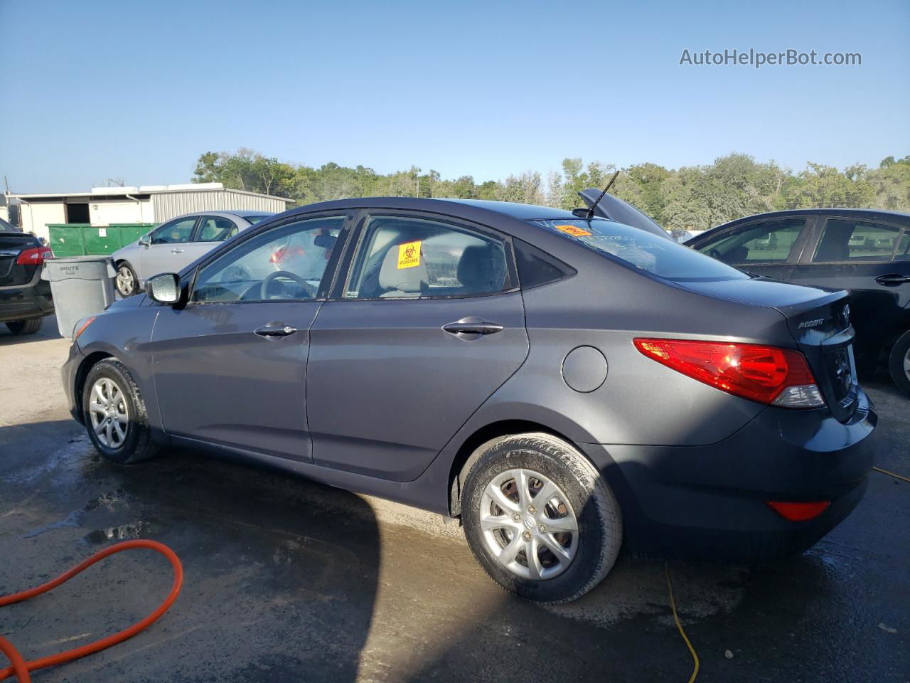 2013 Hyundai Accent Gls Charcoal vin: KMHCT4AE1DU327880