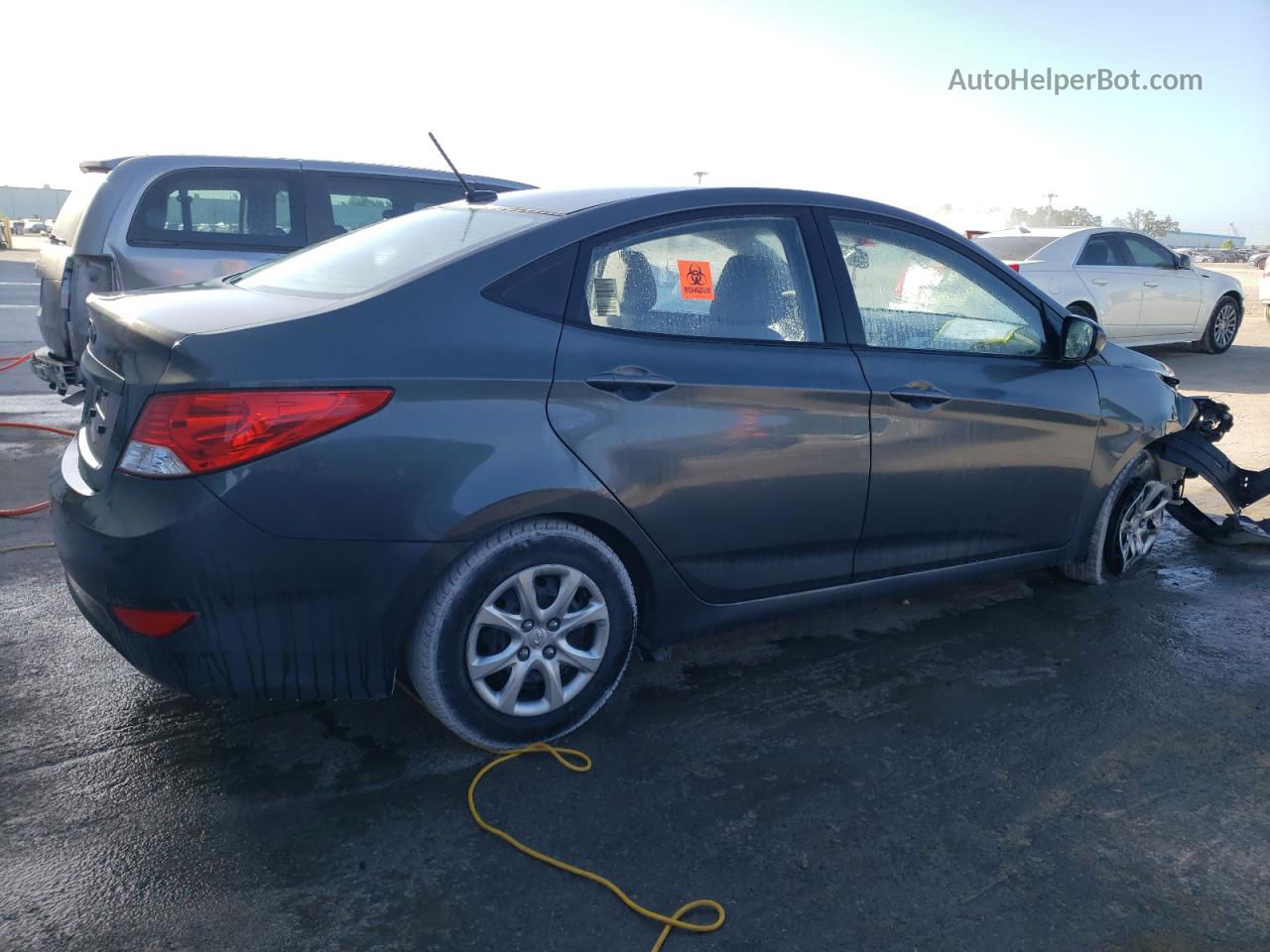 2013 Hyundai Accent Gls Charcoal vin: KMHCT4AE1DU327880