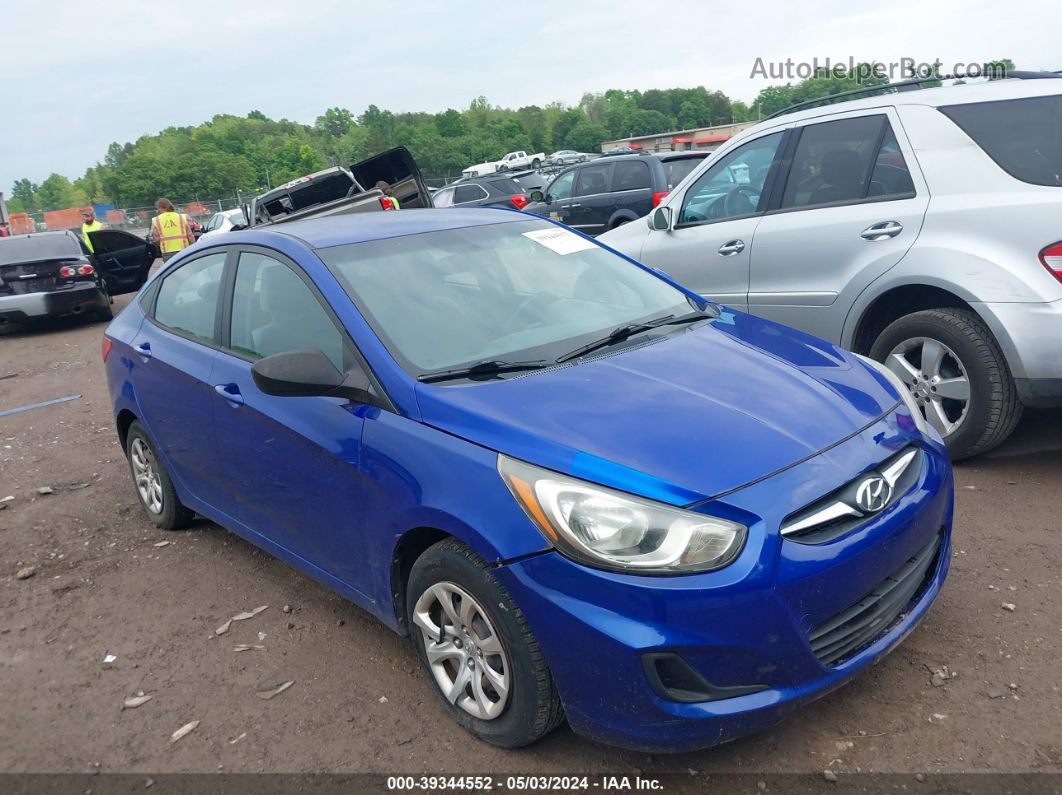 2013 Hyundai Accent Gls Синий vin: KMHCT4AE1DU369028