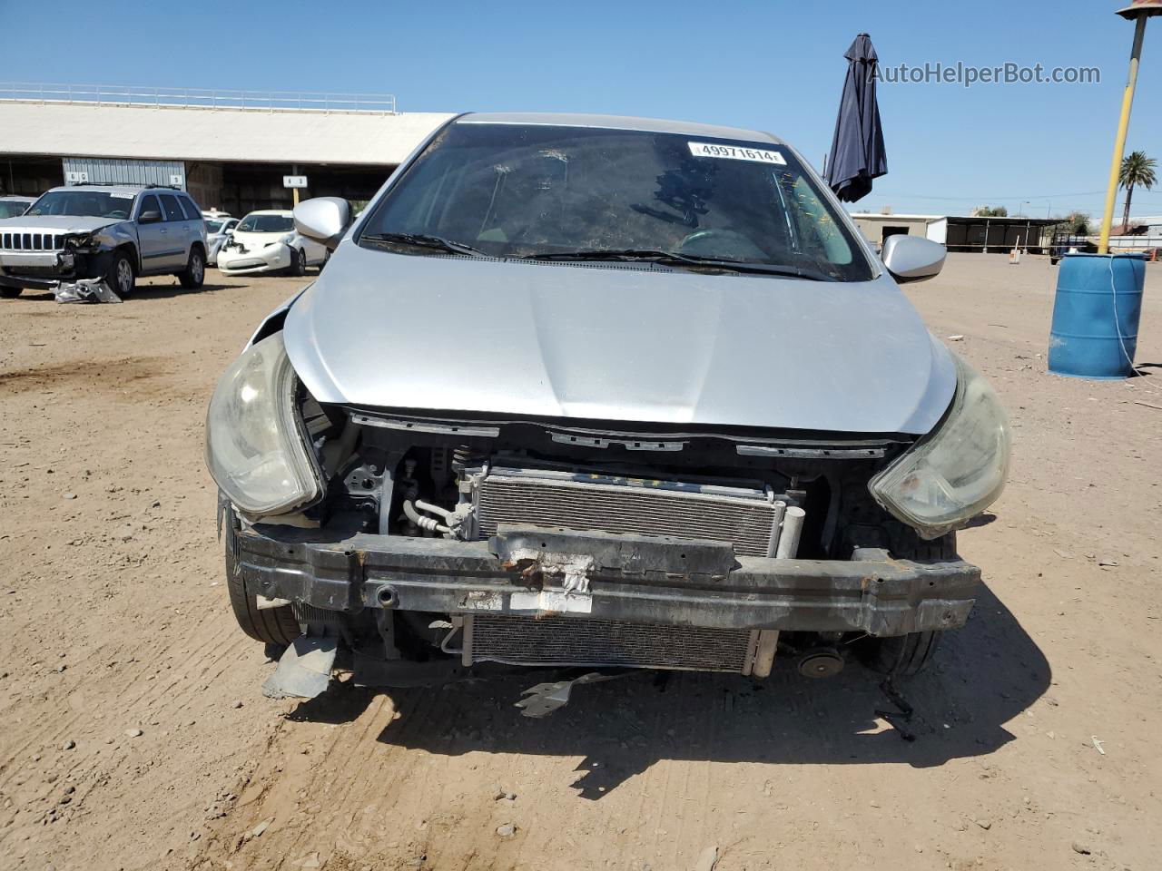 2013 Hyundai Accent Gls Silver vin: KMHCT4AE1DU401038