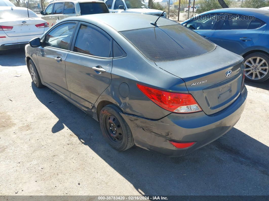 2013 Hyundai Accent Gls Gray vin: KMHCT4AE1DU403727