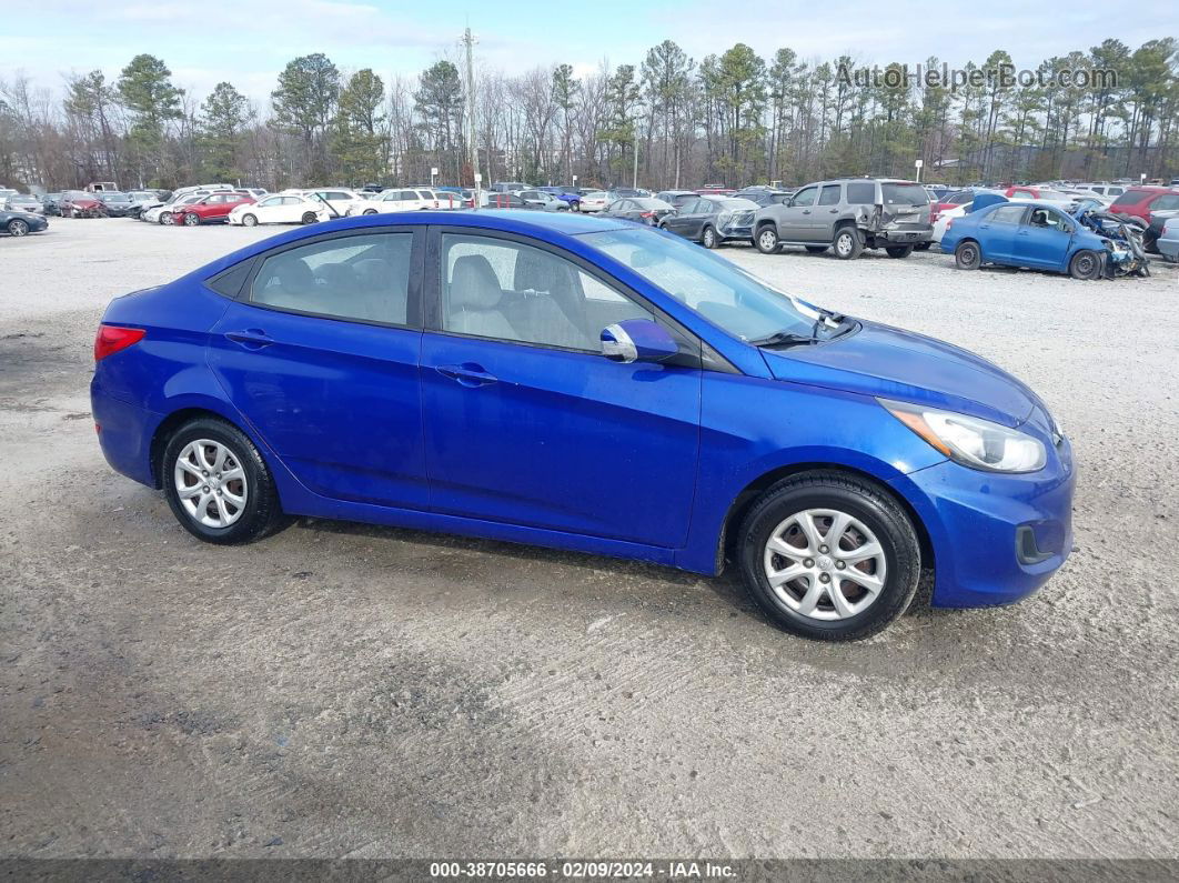 2013 Hyundai Accent Gls Blue vin: KMHCT4AE1DU410421