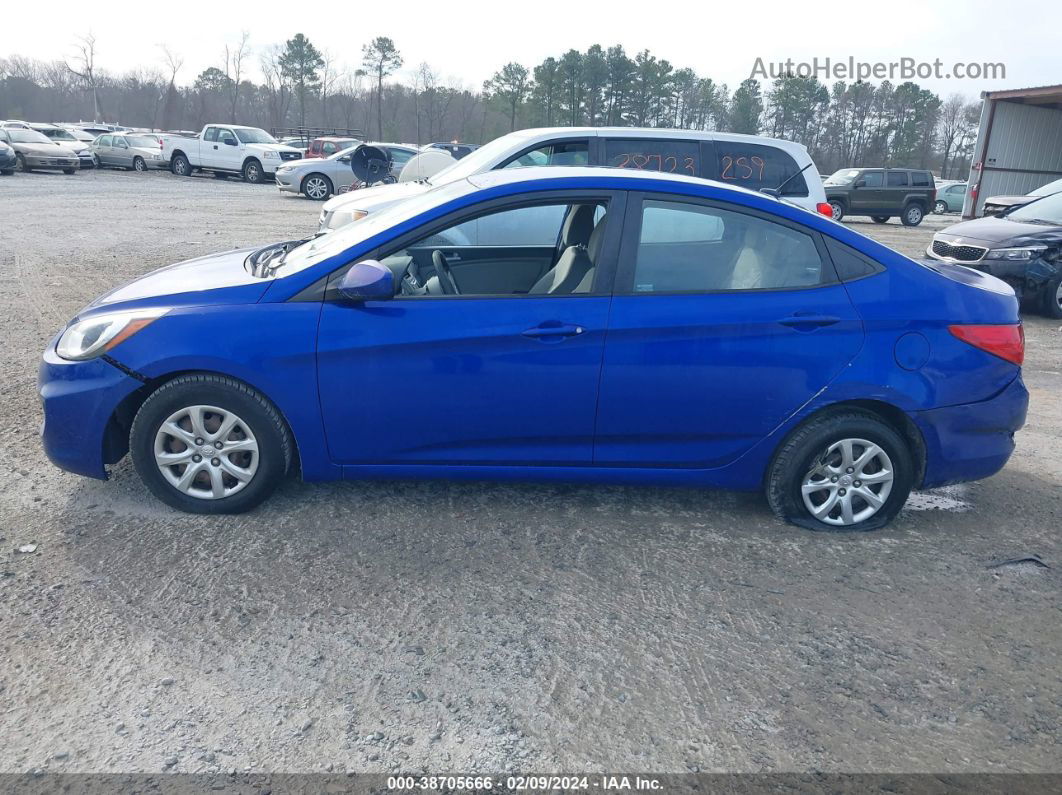 2013 Hyundai Accent Gls Blue vin: KMHCT4AE1DU410421