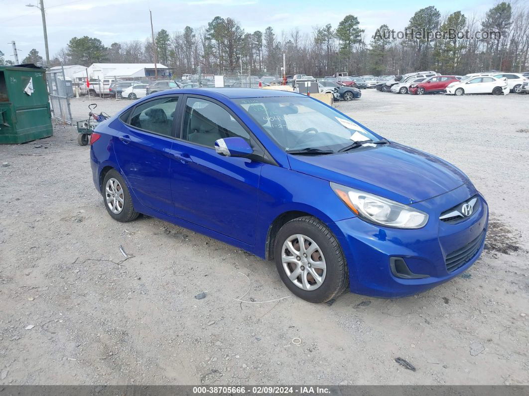 2013 Hyundai Accent Gls Blue vin: KMHCT4AE1DU410421