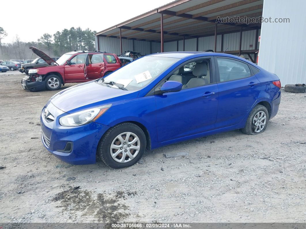 2013 Hyundai Accent Gls Blue vin: KMHCT4AE1DU410421