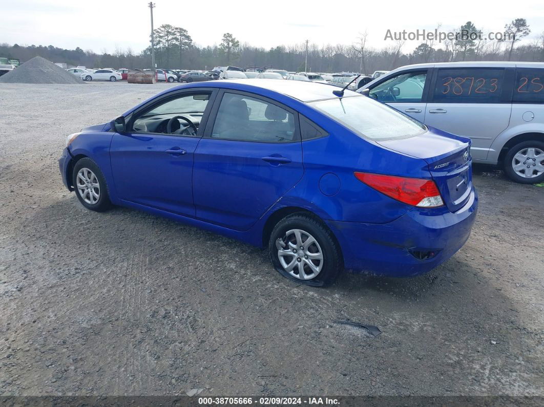 2013 Hyundai Accent Gls Blue vin: KMHCT4AE1DU410421