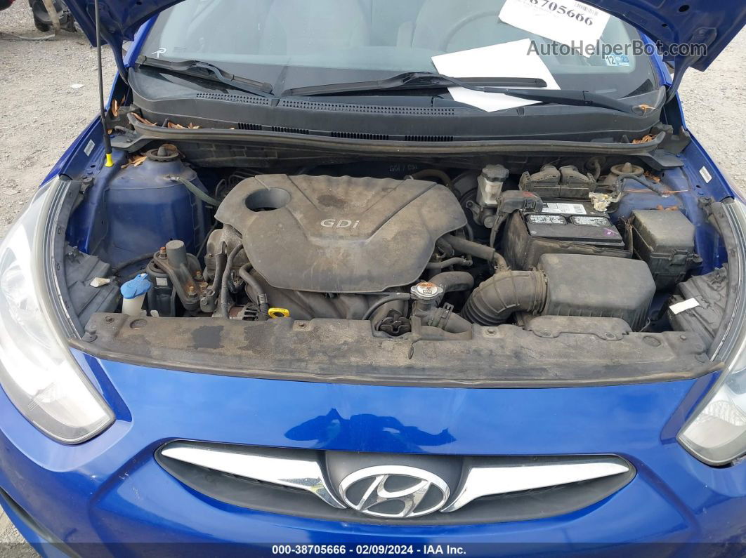 2013 Hyundai Accent Gls Blue vin: KMHCT4AE1DU410421