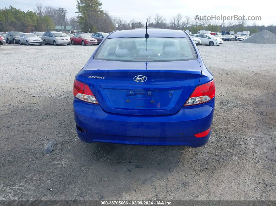 2013 Hyundai Accent Gls Blue vin: KMHCT4AE1DU410421