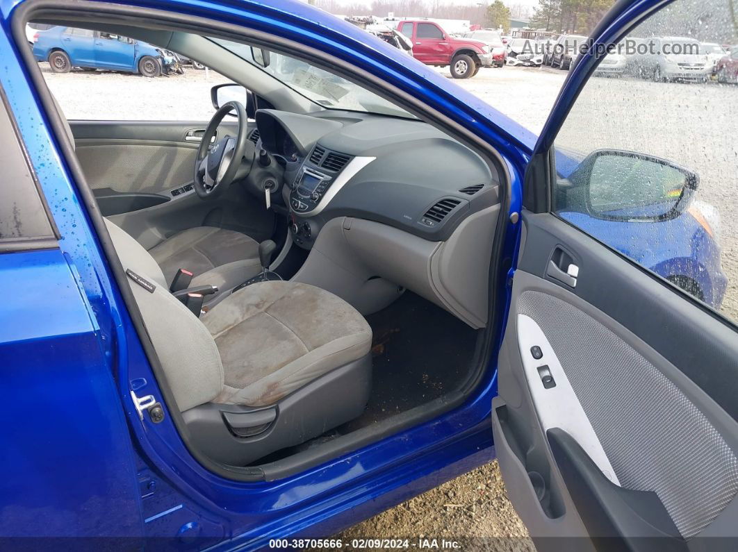 2013 Hyundai Accent Gls Blue vin: KMHCT4AE1DU410421