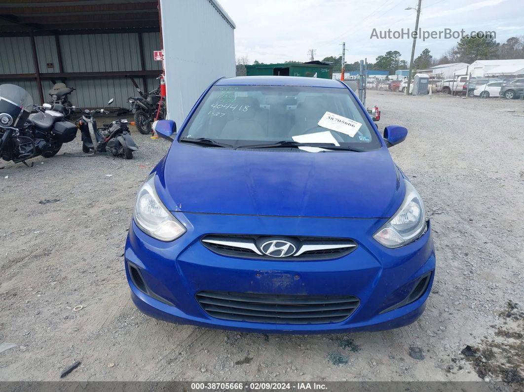 2013 Hyundai Accent Gls Blue vin: KMHCT4AE1DU410421