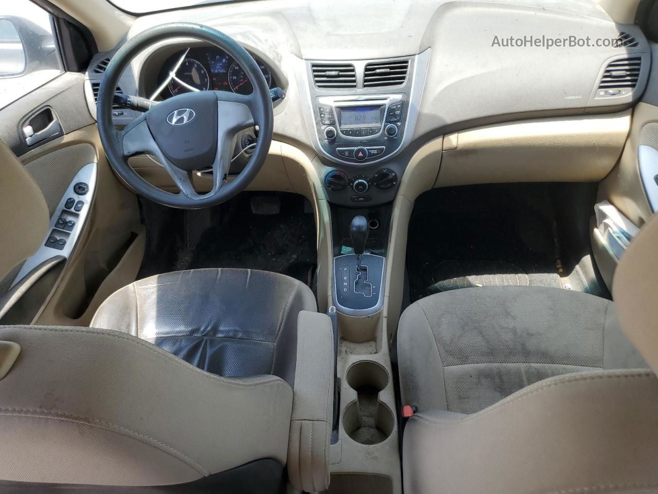 2013 Hyundai Accent Gls Gray vin: KMHCT4AE1DU537511