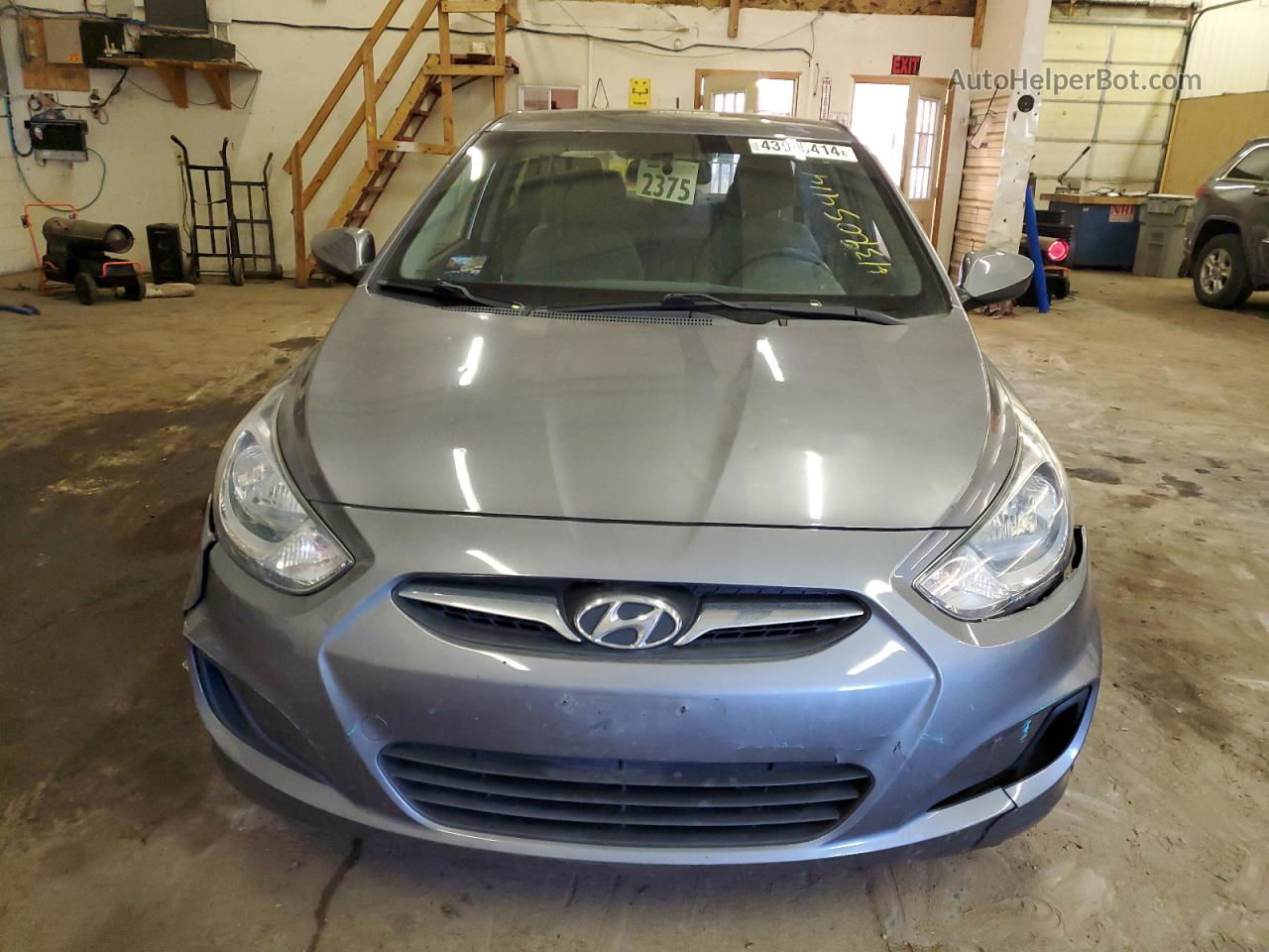 2013 Hyundai Accent Gls Gray vin: KMHCT4AE1DU553188