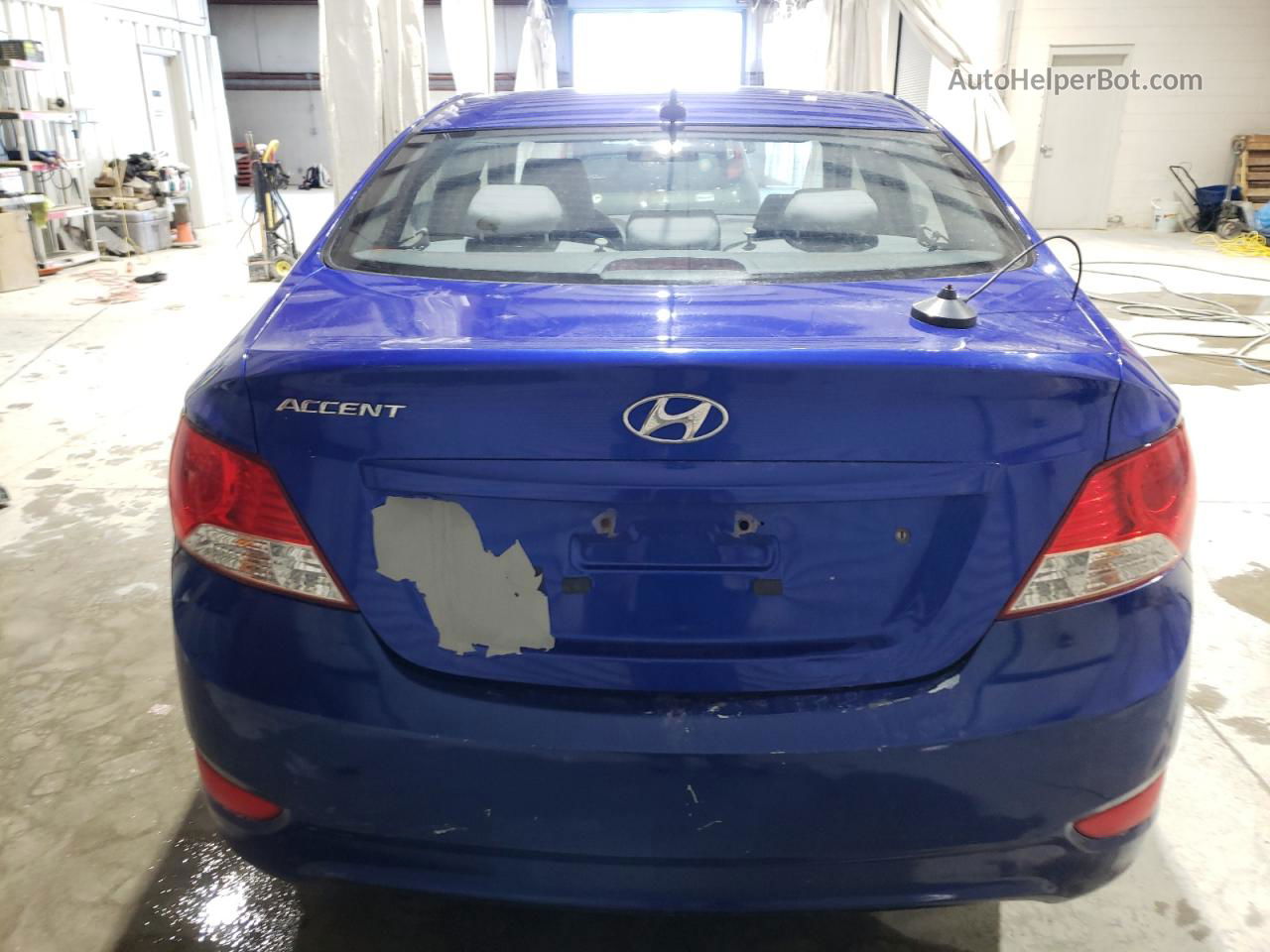 2013 Hyundai Accent Gls Blue vin: KMHCT4AE1DU556687