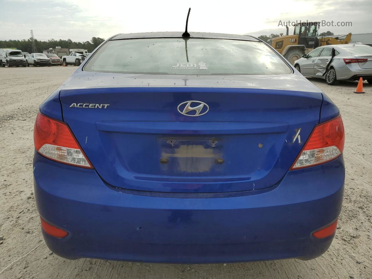 2014 Hyundai Accent Gls Blue vin: KMHCT4AE1EU586998