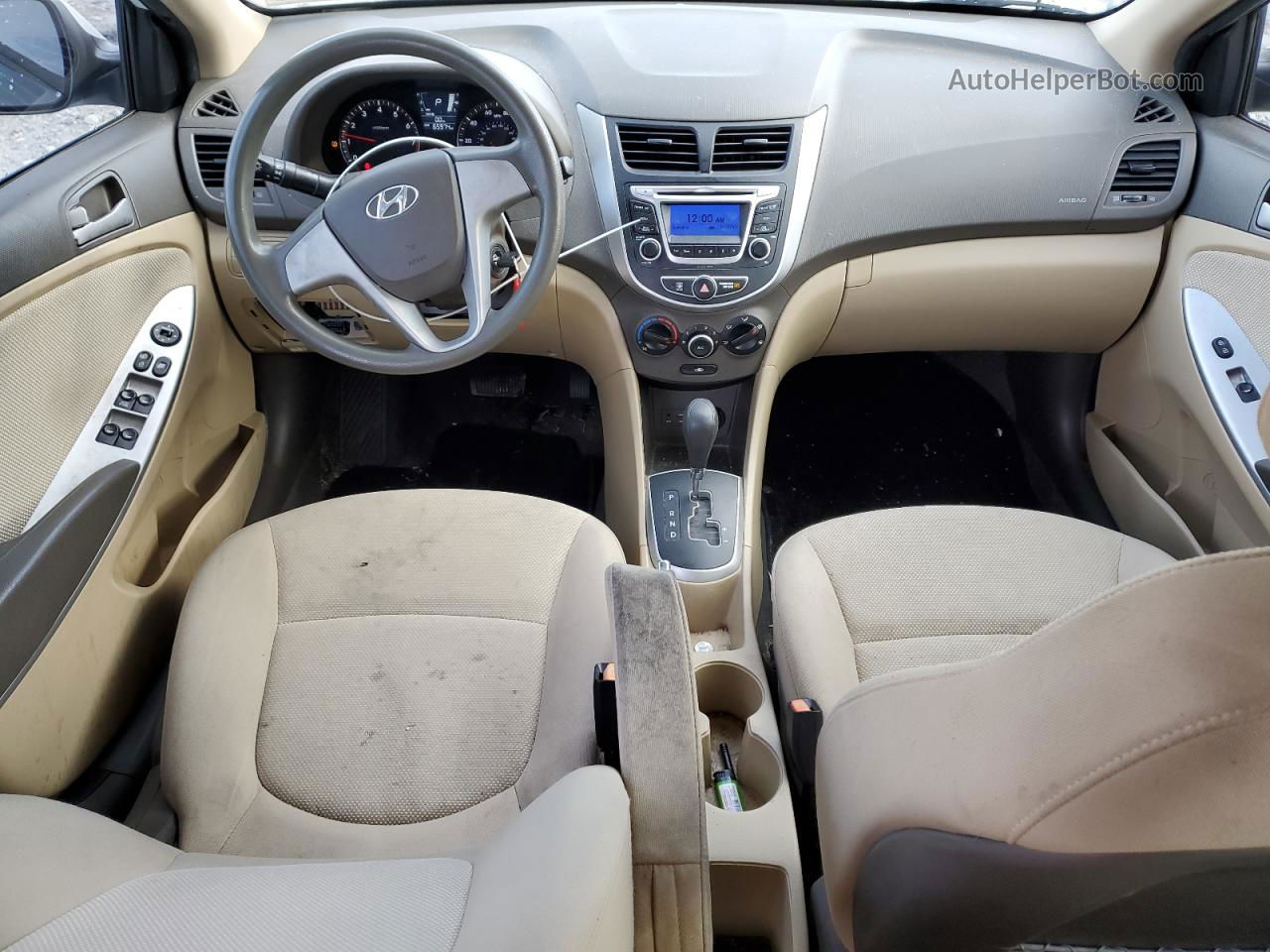 2014 Hyundai Accent Gls Белый vin: KMHCT4AE1EU608501