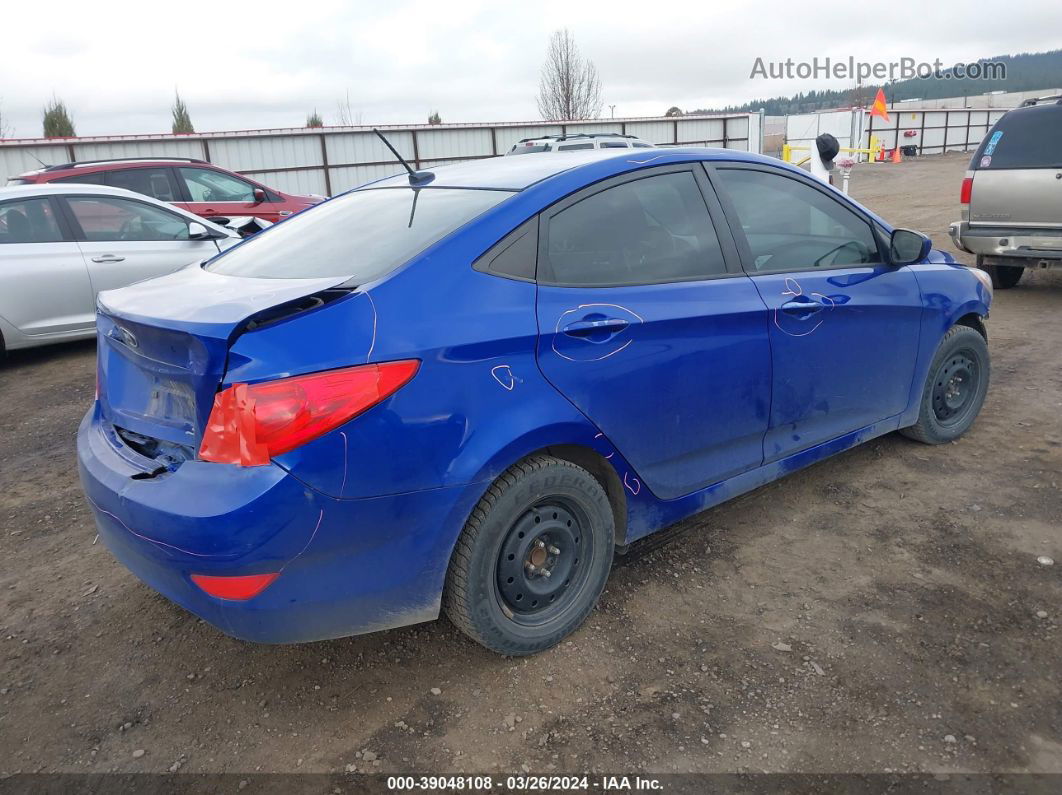 2014 Hyundai Accent Gls Blue vin: KMHCT4AE1EU684686