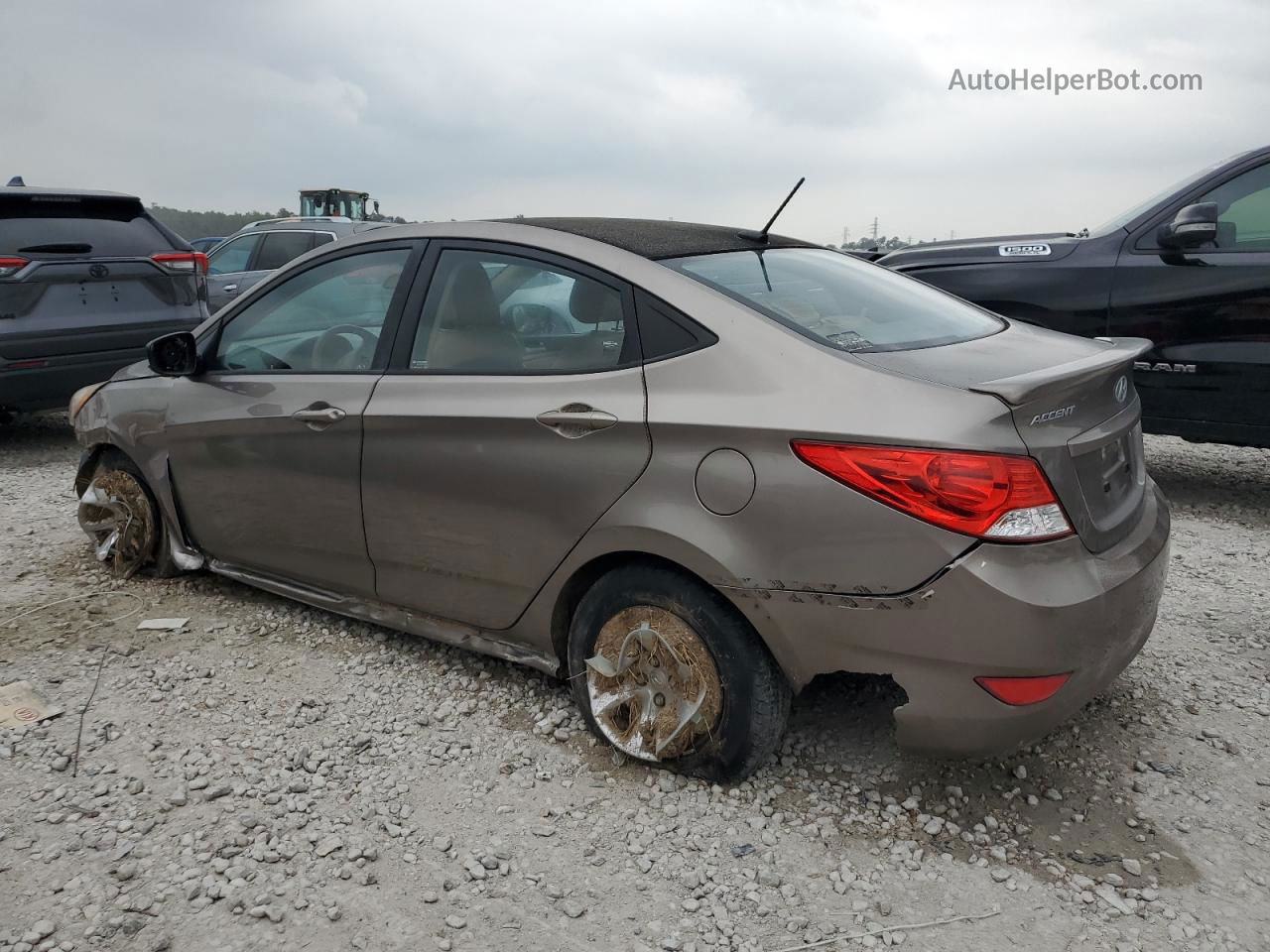 2014 Hyundai Accent Gls Tan vin: KMHCT4AE1EU709182